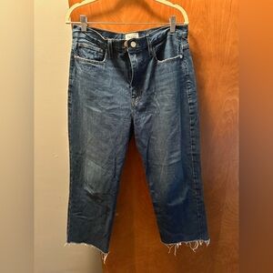 Frame Denim Dark Blue Ankle Jeans